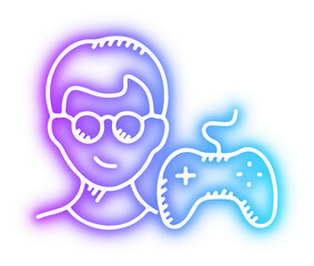 Set of Game neon