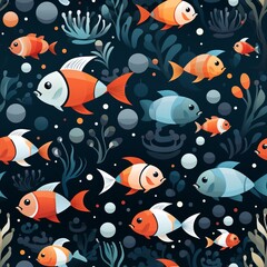 Fish seamless tile able texture