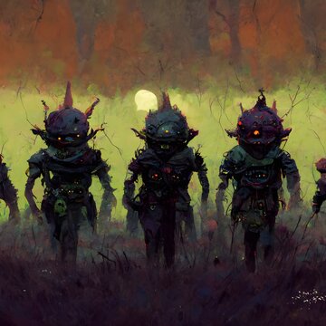 group of ghoulpunk goblins wallpaper 