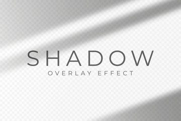 Shadow overlay effect. Transparent soft light and shadows in geometric shapes, natural lighting scene. Mockup of abstract transparent shadow overlay effect and natural lightning. Vector - 617775720