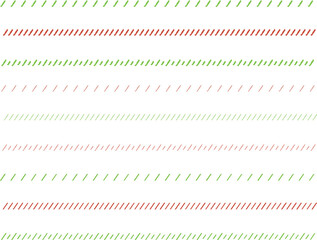 イラスト素材：手書きのシンプルでかわいい罫線・ライン素材. simple hand draw borders