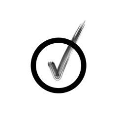 Hand drawn check signs. Doodle v mark for list items, checkbox chalk icons and sketch checkmarks. Vector checklist marks icon