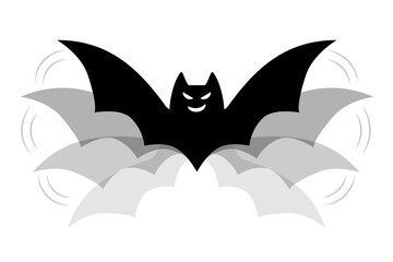Bat icon on white background.