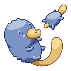Platypus Character Sticker