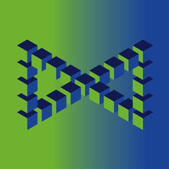 Double Tribar Optical Illusion