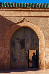 Morocco. The old ruined kasbah of Tamdaght