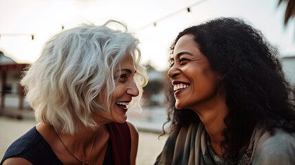 Cherishing Deep Bonds of Mature Female Friendship. Generative AI