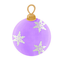 Fototapeta premium Christmas Ball Purple