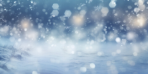 White Beautiful Ice And Snow Winter Christmas Festival Background, generative Ai
