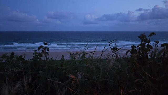 before sunrise at mawgan porth newquay cornwall