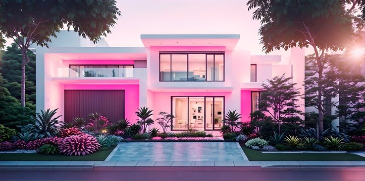 How to Build a Cute Modern Pink House