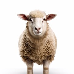 sheep isolated on white