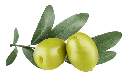 Delicious olives cut out