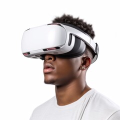 portrait of a person wearing virtual reality