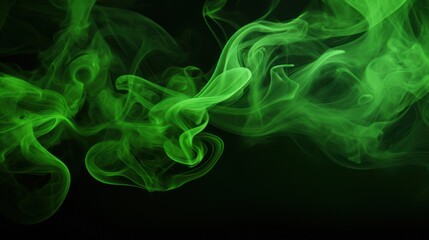 abstract green toxic smoke background