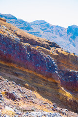 Japan, Mt,Aso, strata, canyon, rock, nature, volcanic rock