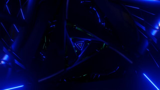 Energetic seamless loop showcasing a surreal sci-fi psychedelic VJ experience with hypnotic strobe effects.