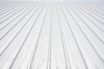 metal sheet roofing on commercial construction