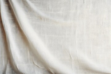 Fototapeta na wymiar Soft beige-white sackcloth texture, fabric background, primed canvas elegance, artist material, home decor staple, Generative AI, Generative, KI