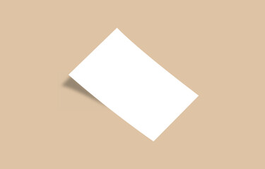 White blank A4 realistic brochure mockup on isolated background.