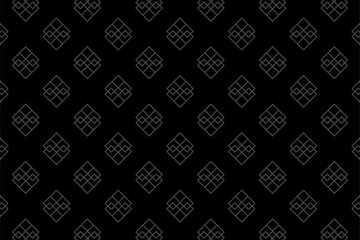 Luxury seamless pattern in black colors. Elegant background vector illustration.