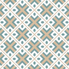 Seamless pattern with geometric ornament. Vector background. Tribal motif.

