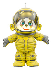 teddy bear astronaut cartoon 