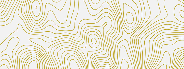 Abstract wave curved lines topographic contours map background. Abstract geographic wavy and curve grid lines map background.