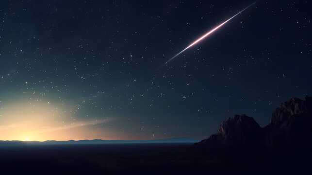 starry night sky made by midjeorney