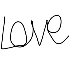 Love words icon heart icon