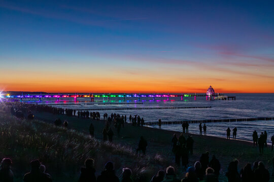 Lichtertanz der Elemente 2022 Zingst an der Ostsee.