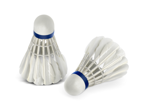 Badminton ball or shuttlecock, transparent background