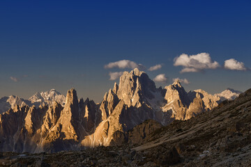 The Cadin di San Lucano seen from the Tre Cime di Lavaredo