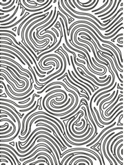 Abstract Seamless Zebra Wavy Lines Pattern Background