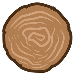 Wood Tree Trunk Rings 
