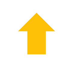 up yellow arrow icon design
