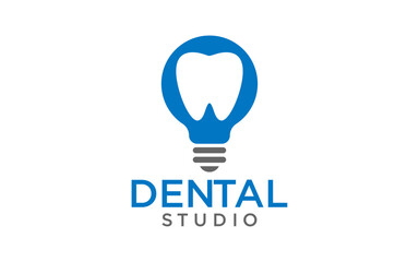 Dental studio vector logo design. dentist