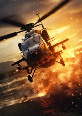 Obraz na płótnie Canvas Attack Helicopter