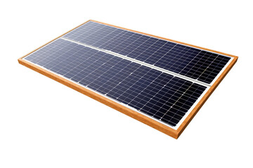 Photovoltaic solar panel on transparent background, PNG, Generative AI