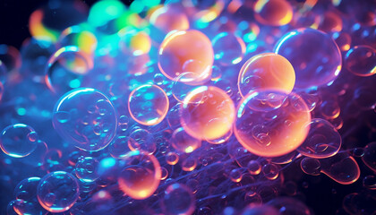 background of bubbles generative AI