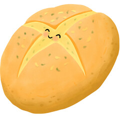 Garlic cream cheese bread