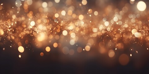 Bokeh Abstract Background with Glitter Lights. Blurred Soft vintage colored