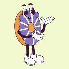 Donut Funny Retro Cartoon Special Donut Day