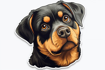 portrait of a dachshund generative AI