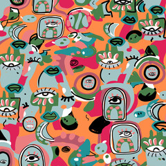 seamless pattern with animals 