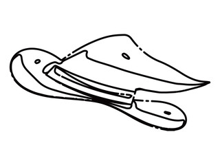 シンプルな帽子のハロウィン向けイラスト素材