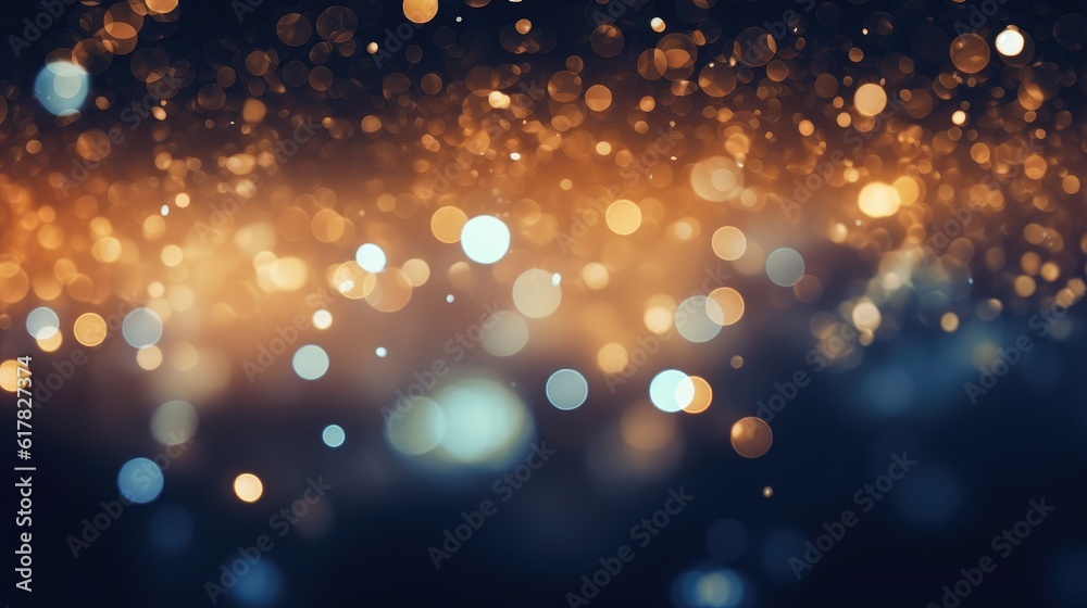 Wall mural abstract bokeh particles background