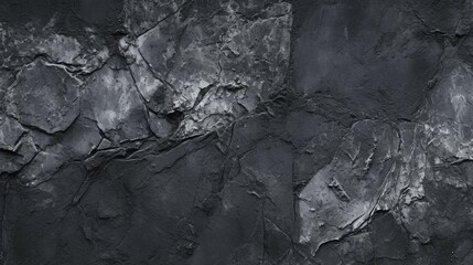 Obraz na płótnie Canvas Black concrete wall grunge stone texture dark gray.Generative AI