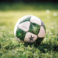 Marijuana Soccer Ball - AI generated