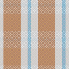 Tartan Plaid Seamless Pattern. Checker Pattern. Template for Design Ornament. Seamless Fabric Texture. Vector Illustration